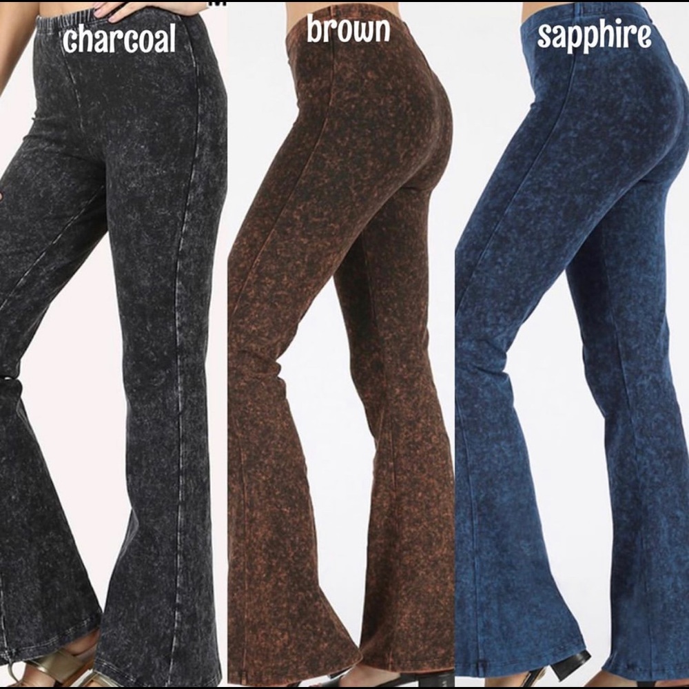 Brown mineral wash bottoms